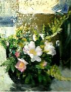 Carl Larsson nyponblom painting